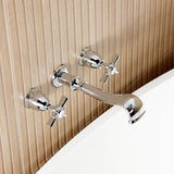 Millennium Two-Handle 3-Hole Wall Mount Roman Tub Faucet