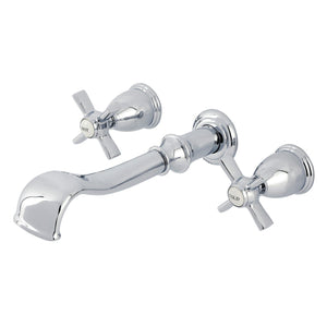 Millennium Two-Handle 3-Hole Wall Mount Roman Tub Faucet