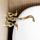 Hallerbos Two-Handle 3-Hole Wall Mount Roman Tub Faucet