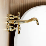 Hamilton Two-Handle 3-Hole Wall Mount Roman Tub Faucet