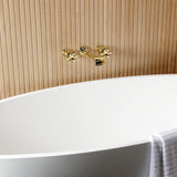 Belknap Two-Handle 3-Hole Wall Mount Roman Tub Faucet