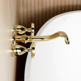 Belknap Two-Handle 3-Hole Wall Mount Roman Tub Faucet