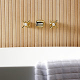 Millennium Two-Handle 3-Hole Wall Mount Roman Tub Faucet