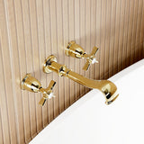 Millennium Two-Handle 3-Hole Wall Mount Roman Tub Faucet