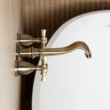 Hamilton Two-Handle 3-Hole Wall Mount Roman Tub Faucet