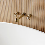 Millennium Two-Handle 3-Hole Wall Mount Roman Tub Faucet