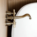 Millennium Two-Handle 3-Hole Wall Mount Roman Tub Faucet