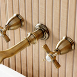 Millennium Two-Handle 3-Hole Wall Mount Roman Tub Faucet