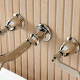 Hallerbos Two-Handle 3-Hole Wall Mount Roman Tub Faucet