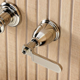 Hallerbos Two-Handle 3-Hole Wall Mount Roman Tub Faucet