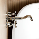 Belknap Two-Handle 3-Hole Wall Mount Roman Tub Faucet