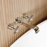 Millennium Two-Handle 3-Hole Wall Mount Roman Tub Faucet