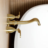 Hallerbos Two-Handle 3-Hole Wall Mount Roman Tub Faucet