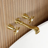 Hamilton Two-Handle 3-Hole Wall Mount Roman Tub Faucet