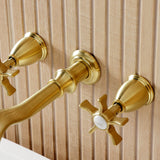 Hamilton Two-Handle 3-Hole Wall Mount Roman Tub Faucet