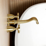 Belknap Two-Handle 3-Hole Wall Mount Roman Tub Faucet