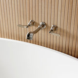 Hallerbos Two-Handle 3-Hole Wall Mount Roman Tub Faucet