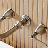 Hallerbos Two-Handle 3-Hole Wall Mount Roman Tub Faucet