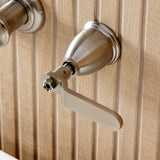 Hallerbos Two-Handle 3-Hole Wall Mount Roman Tub Faucet