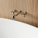 Hamilton Two-Handle 3-Hole Wall Mount Roman Tub Faucet