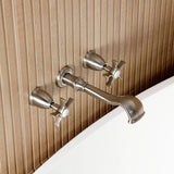 Hamilton Two-Handle 3-Hole Wall Mount Roman Tub Faucet