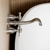 Hamilton Two-Handle 3-Hole Wall Mount Roman Tub Faucet