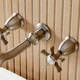 Hamilton Two-Handle 3-Hole Wall Mount Roman Tub Faucet