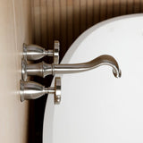 Belknap Two-Handle 3-Hole Wall Mount Roman Tub Faucet