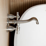 Millennium Two-Handle 3-Hole Wall Mount Roman Tub Faucet