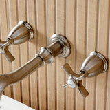 Millennium Two-Handle 3-Hole Wall Mount Roman Tub Faucet