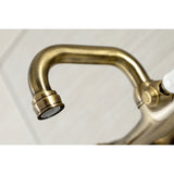 Kingston Two-Handle 2-Hole Wall Mount Bar Faucet