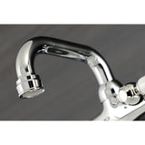 Kingston Two-Handle 2-Hole Wall Mount Bar Faucet