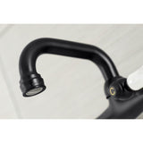 Kingston Two-Handle 2-Hole Wall Mount Bar Faucet