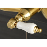 Kingston Two-Handle 2-Hole Wall Mount Bar Faucet