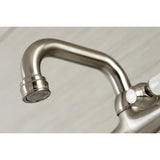 Kingston Two-Handle 2-Hole Wall Mount Bar Faucet