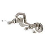 Kingston Two-Handle 2-Hole Wall Mount Bar Faucet