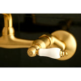 Kingston Two-Handle 2-Hole Wall Mount Kitchen Faucet