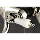 Kingston Double-Handle 2-Hole Wall Mount Bathroom Faucet