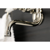 Kingston Double-Handle 2-Hole Wall Mount Bathroom Faucet