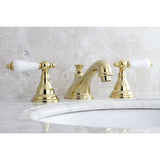 Royale Two-Handle 3-Hole Deck Mount Widespread Bathroom Faucet with Brass Pop-Up Drain