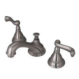 Royale Two-Handle 3-Hole Deck Mount Widespread Bathroom Faucet with Brass Pop-Up Drain