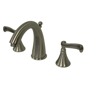 Royale Two-Handle 3-Hole Deck Mount Widespread Bathroom Faucet with Brass Pop-Up Drain