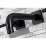 Kaiser Double-Handle 3-Hole Wall Mount Bathroom Faucet