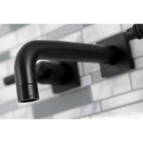 Milano Double-Handle 3-Hole Wall Mount Bathroom Faucet