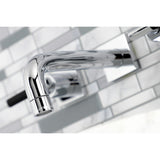 Kaiser Double-Handle 3-Hole Wall Mount Bathroom Faucet