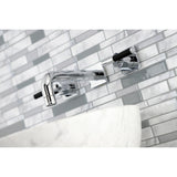 Kaiser Double-Handle 3-Hole Wall Mount Bathroom Faucet