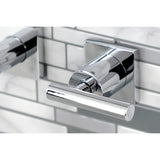 Manhattan Double-Handle 3-Hole Wall Mount Bathroom Faucet