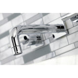 Manhattan Double-Handle 3-Hole Wall Mount Bathroom Faucet