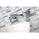 Manhattan Double-Handle 3-Hole Wall Mount Bathroom Faucet