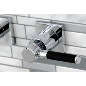 Kaiser Double-Handle 3-Hole Wall Mount Bathroom Faucet